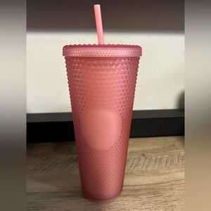 Starbucks 2022 Valentine Pink Lemonade Studded 24oz. Venti Cold Cup